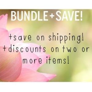 Bundle 2 or more items and save 25%!!
